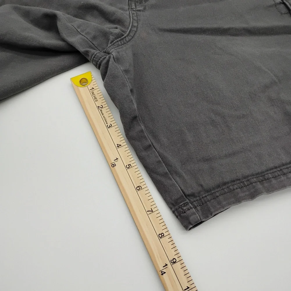 George Mens Cargo Shorts Gray Size 38 Cotton Stretch Casual Utility Outdoor